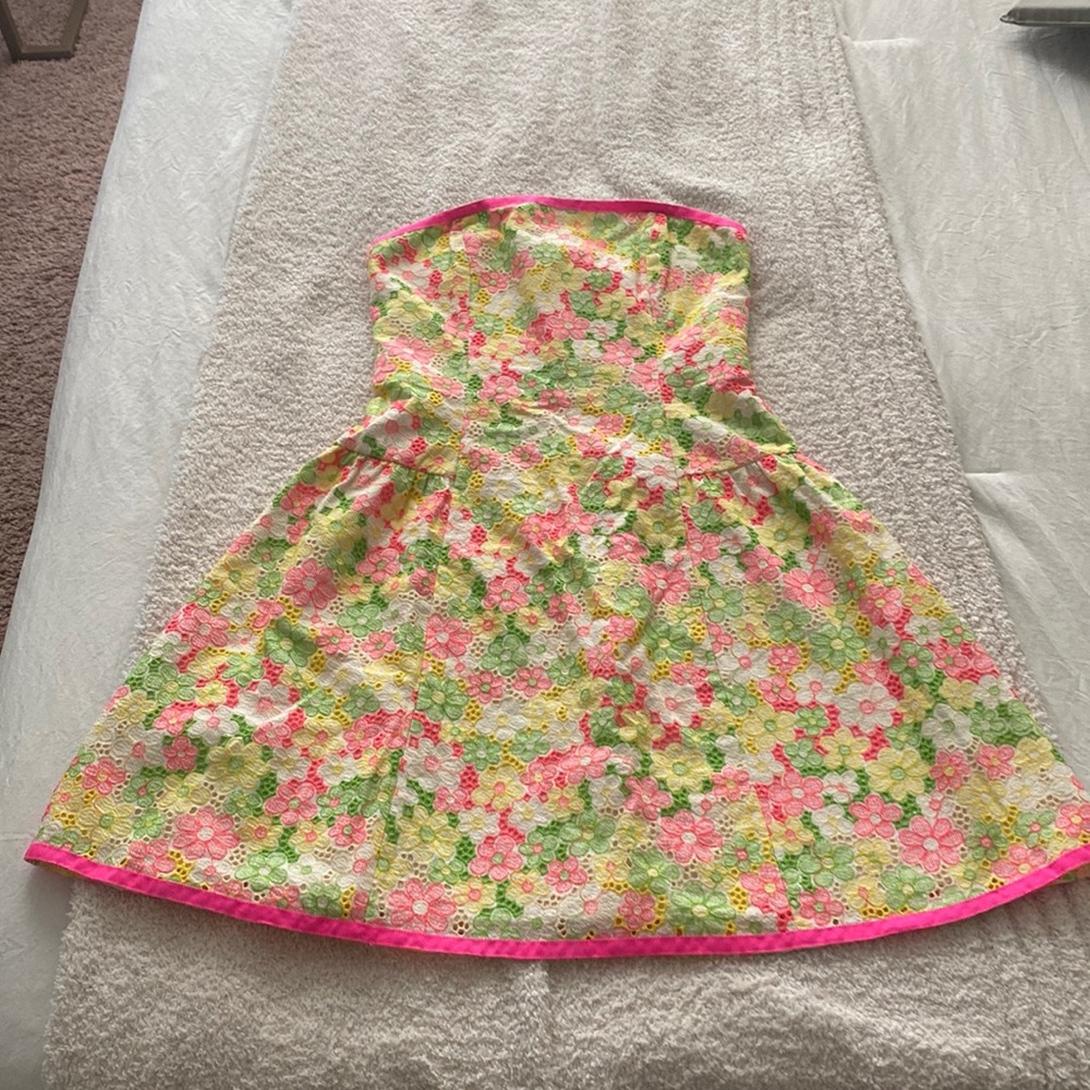 Lilly Pulitzer strapless dress size 00